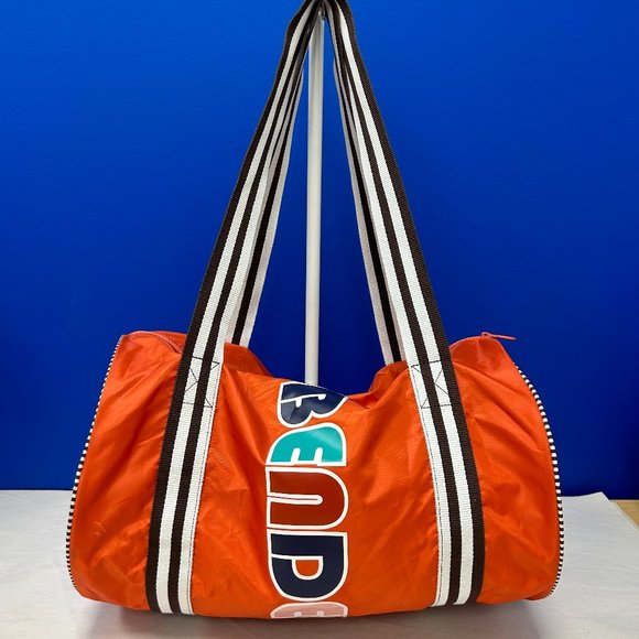 henri bendel Bags Henri Bendel Nylon Orange Gym Duffle Bag Poshmark
